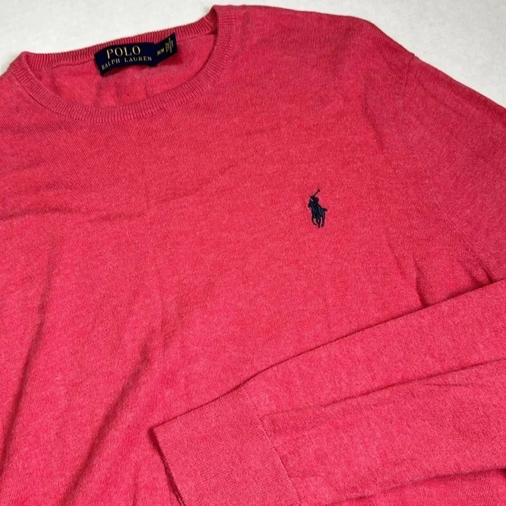 Polo‎ Ralph Lauren Cashmere Cotton Blend Long Sleeve Pullover Size Medium